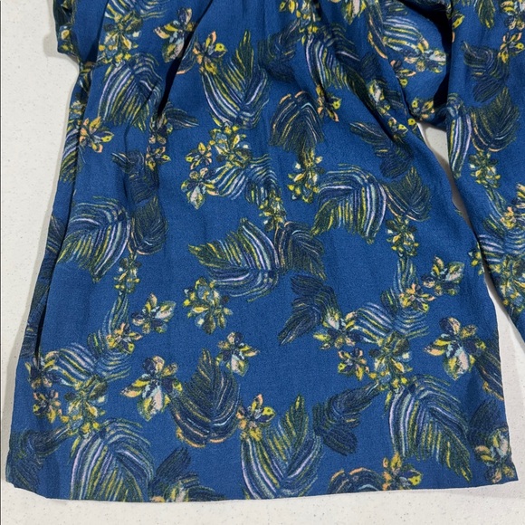Free People Floral Romper Pants Blue Women’s Size 2 - Picture 12 of 16